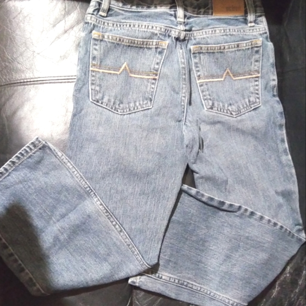 "Urban Pipeline" Boy's Faded Denim Straight Leg Blue Jeans